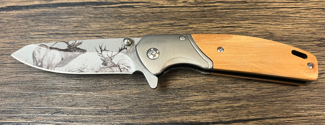 Elk Printed Knife