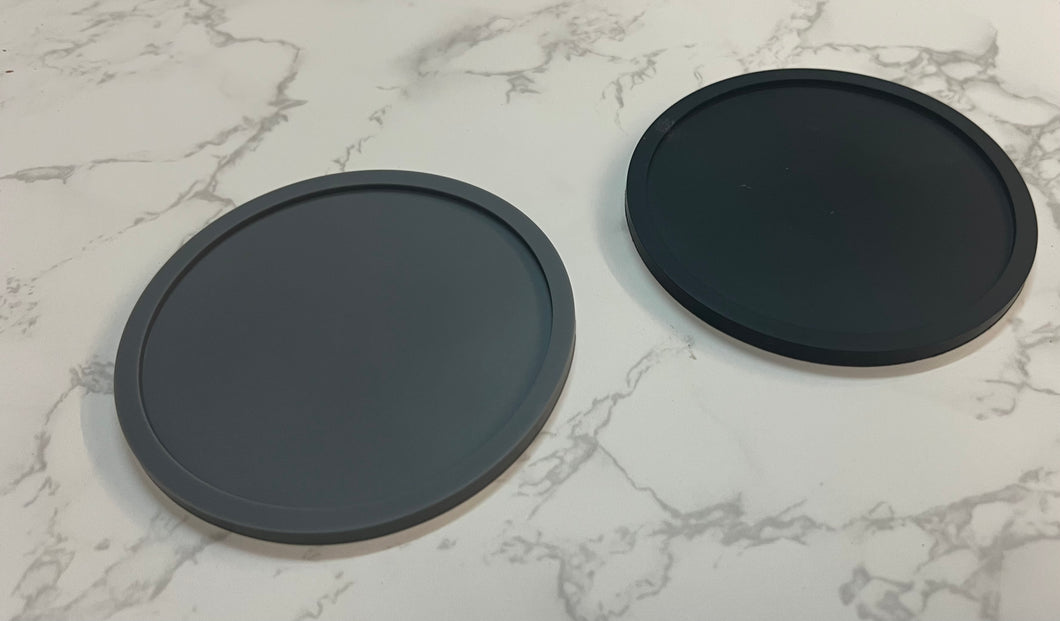 Round Silicone Coasters (2 Colors)