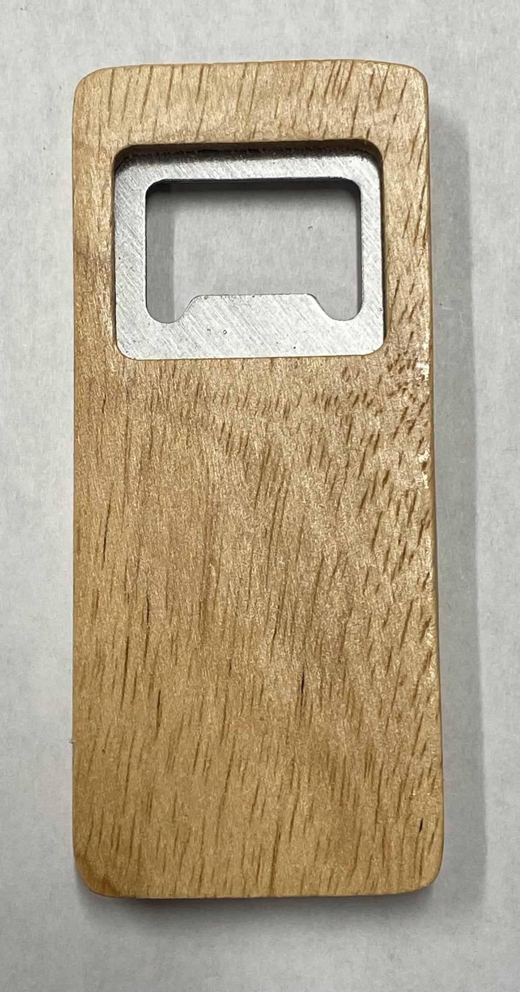 Rectangle beechwood bottle opener