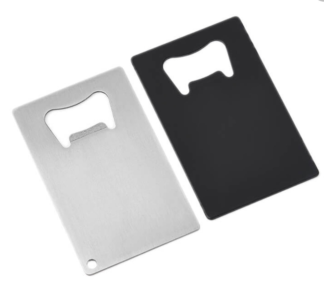 Metal Bottle opener (black or silver)