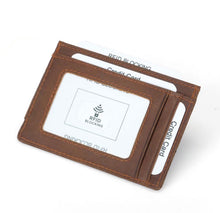 Load image into Gallery viewer, Veg Tanned Leather Wallet w/money clip
